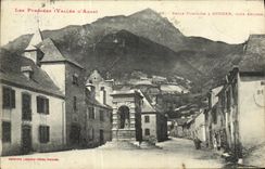 VINTAGE POSTCARD Beautiful Guchen Fountain Close Ancizan