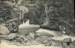 VINTAGE POSTCARD Cedre Cave of Palasset Route of Luz has Gavarnie