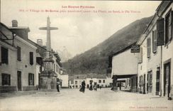VINTAGE POSTCARD Village of St Savin close Argeles Gazost the Place at the Bottom the Peak Viscos