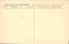 CPA Gavarnie Vue d ensemble Au fond le Cirque et la grande cascade