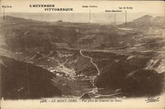 VINTAGE POSTCARD the Mount Gilds top of Sancy Seen from