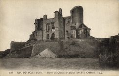 VINTAGE POSTCARD Environs of the Mount Gilds Ruins of the Castle of Murols Cote vault