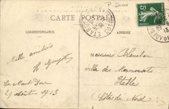 VINTAGE POSTCARD the Mount Gilds Valley of Bourboule