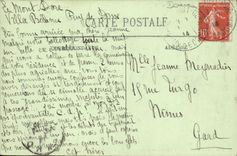 VINTAGE POSTCARD the Mount Gilds rise of Puy de Sancy