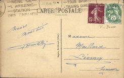 CPA La Bourboule vue Generale prise de la route de Latour d Auvergne