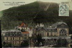 CPA La Bourboule Le Casino Pont Rue du chateau et le funiculaire 