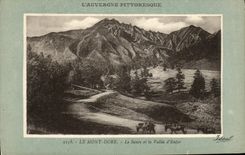 VINTAGE POSTCARD Environs of the Mount Gilds Sancy and the Valley D Enfer