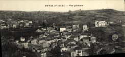 VINTAGE POSTCARD L Auvergne Enval View