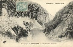 VINTAGE POSTCARD L Auvergne throats of Chouvigny Seen from on the Tunnel