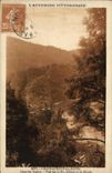 VINTAGE POSTCARD L Auvergne Chateauneuf les Bains In the fir trees Seen on the peak Alibert and Sioule