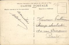 VINTAGE POSTCARD L Auvergne Chateauneuf les Bains In the fir trees Seen on the peak Alibert and Sioule