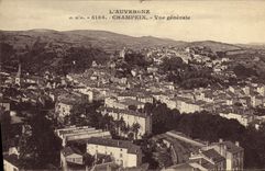 VINTAGE POSTCARD L Auvergne Champeix View