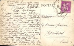 VINTAGE POSTCARD L Auvergne St Tallende Lover Seen of the Bridge of Monne