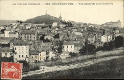 POSTAL L opinion de Auvergne Chatelguyon y el martirio de la VENDIMIA