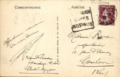 POSTAL L Auvergne Chatelguyon de la VENDIMIA el parque y el casino