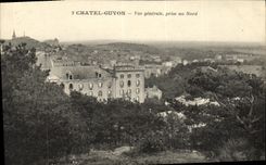 Hotel del norte continental admitido vision de Chatelguyon de la POSTAL de la VENDIMIA