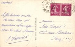 VINTAGE POSTCARD Cauterets View Taken of the Hortense Queen Peguere
