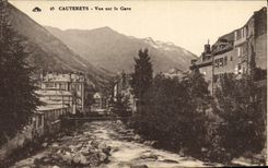 VINTAGE POSTCARD Cauterets Seen On Gave