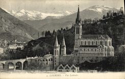 CPA Lourdes Vue Laterirale