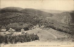 POSTAL Clermont Ferrand de la VENDIMIA el collar de Ceyssat y del hotel de las cabanas del pais