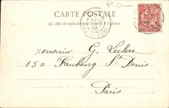 VINTAGE POSTCARD Surroundings of Clermont Ferrand ruins of the castle of Montrognon