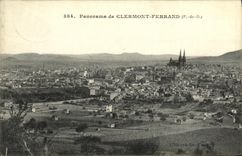 Panorama D de Clermont Ferrand de la POSTAL de la VENDIMIA