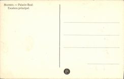 VINTAGE POSTCARD Madrid Palacio Real Escalera principal