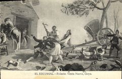 VINTAGE POSTCARD El Escorial Palacio Was windy Nueva Goya