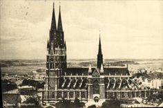 VINTAGE POSTCARD Uppsala Domkyrkan