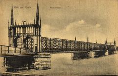VINTAGE POSTCARD Kehl amndt Rhein Rheinbrucke