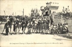 CPA Le Campement Tourareg a l Exposition Internationale d Electricite Marseille 1908