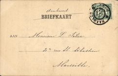 Folklore de la mujer de Zandvoort de la POSTAL de la VENDIMIA