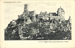 VINTAGE POSTCARD Real Castello da pena Curved