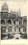 CPA Lisboa Jardim e claustro dos jeronumos 