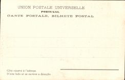 VINTAGE POSTCARD Lisboa Jardim E claustro back jeronumos