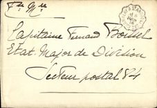 Lettre Chambery has St Andre of military frankness Capitaine Fernand Boissel 1916