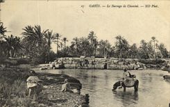 VINTAGE POSTCARD Gabes Dam Chemini