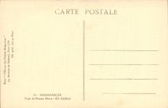 VINTAGE POSTCARD Standard Madagascar of Hova Woman