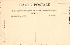 VINTAGE POSTCARD Biskra L irrigation of the Date palms