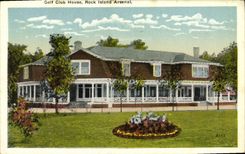 VINTAGE POSTCARD Golf Club House Rock n roll Island Arsenal