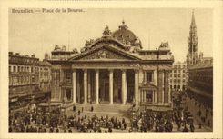 La POSTAL Bruselas de la VENDIMIA pone bolsa de accion