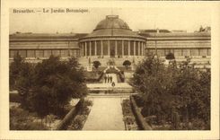POSTAL Bruselas de la VENDIMIA el jardin botanico