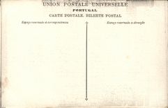 VINTAGE POSTCARD Lisboa Monument or Large Posla Luiz de Cameo