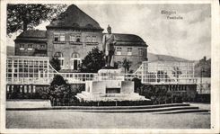 VINTAGE POSTCARD Bingen Festhalle