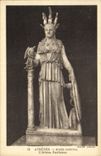 VINTAGE POSTCARD Athens National museum L Athena Parthenon