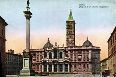 POSTAL Roma Chiesa Maria Maggiore de la VENDIMIA