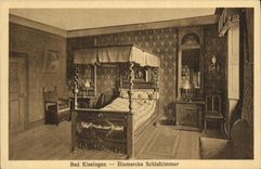 VINTAGE POSTCARD Bad Kissingen Bismarcks Schlafzimmer