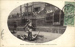 CPA Roma Pollice Verso Anfiteatro Flavio detto il Colosseo Gladiateur