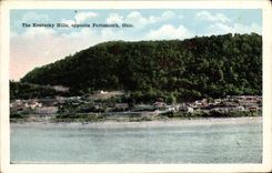 VINTAGE POSTCARD The Kentucky Hills opposite Portsmouth Ohio