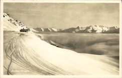 VINTAGE POSTCARD Skihutte Corviglia